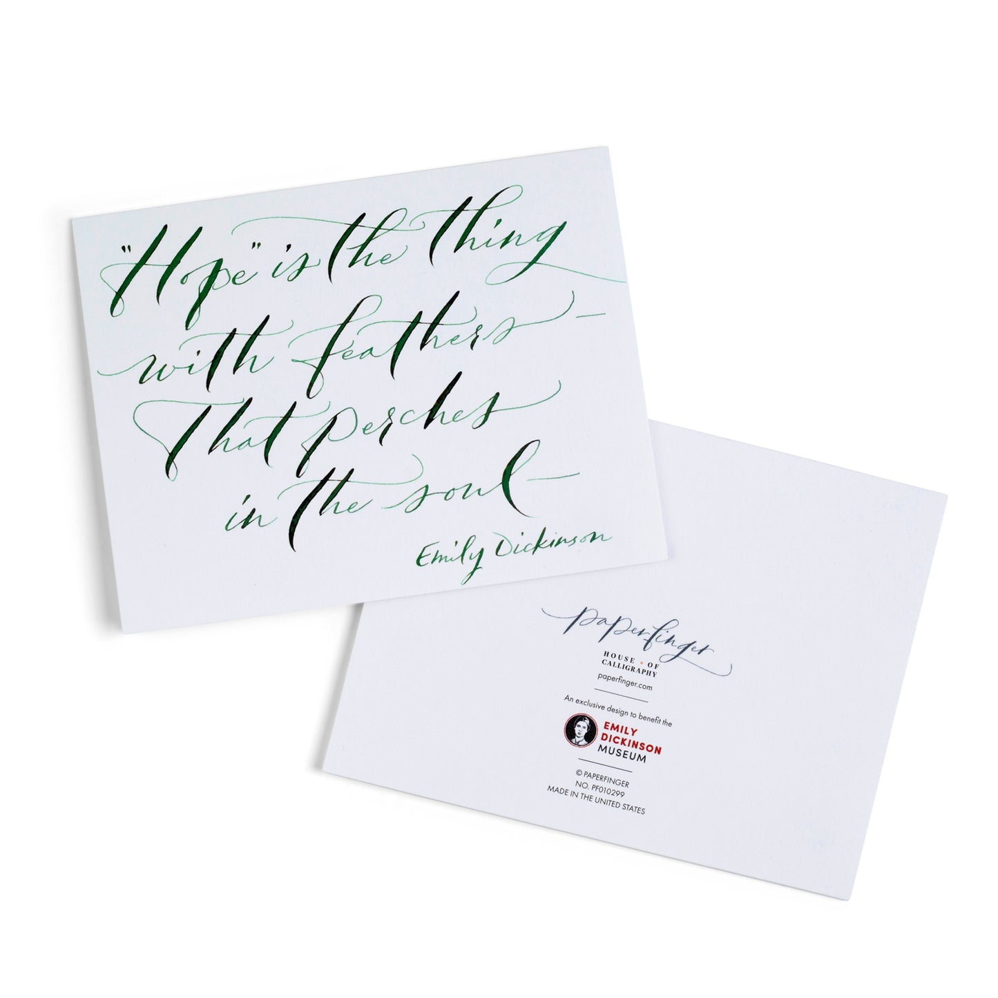 Emily Dickinson Calligraphy Notecards (set of 8)