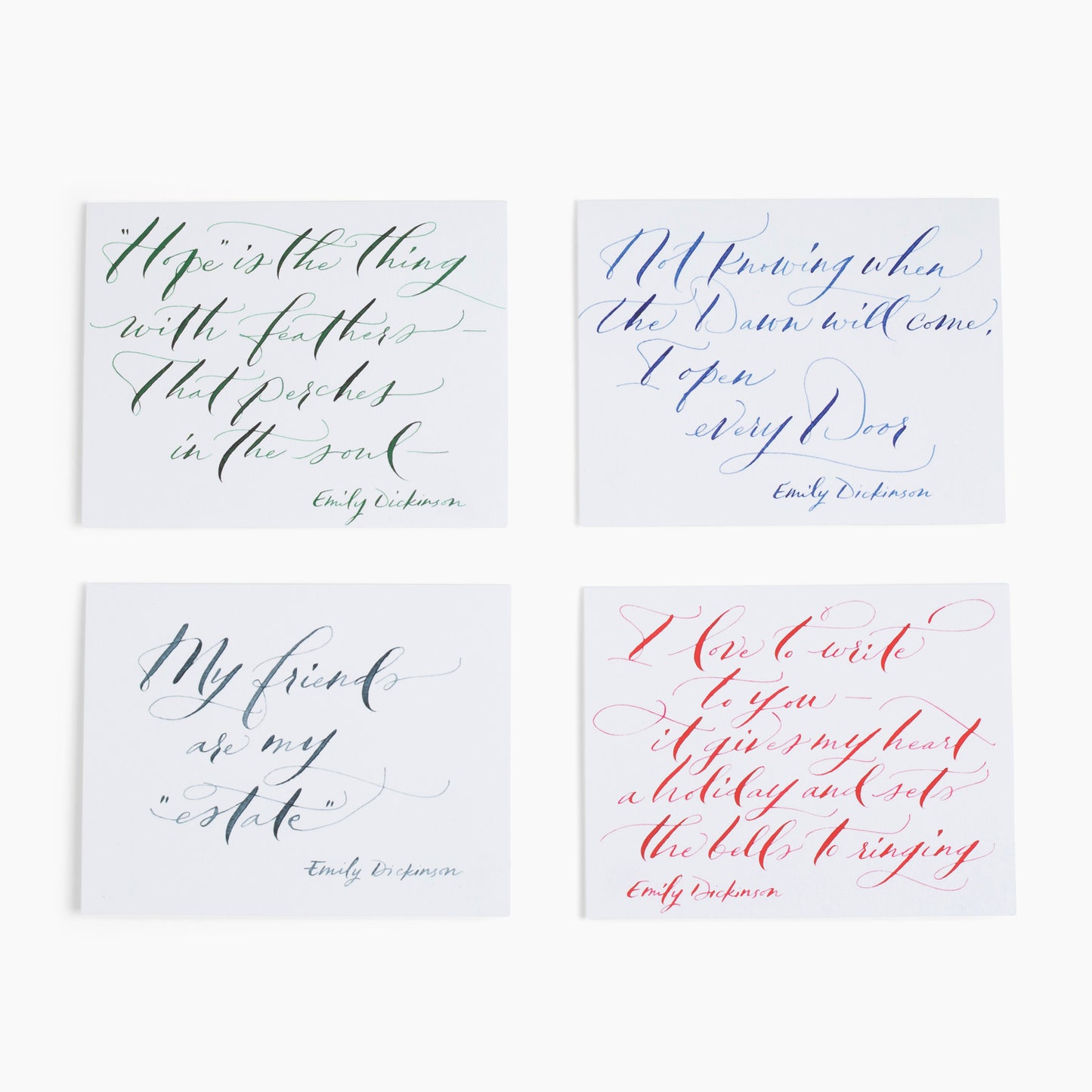 Emily Dickinson Calligraphy Notecards (set of 8)