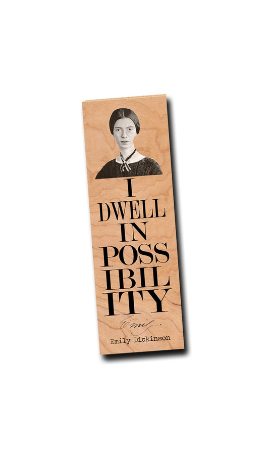Dwell In Possibility Wood Bookmark