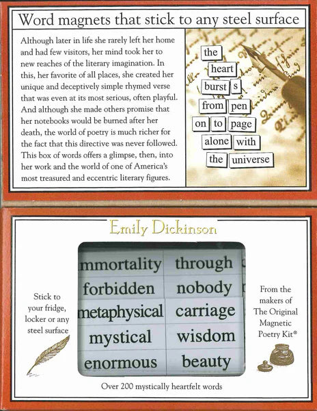 Emily Dickinson Magnetic Poetry kit