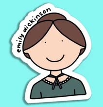 Emily Dickinson 3" Vinyl Sticker