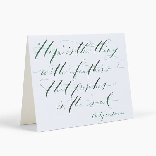 Emily Dickinson Calligraphy Notecards (set of 8)