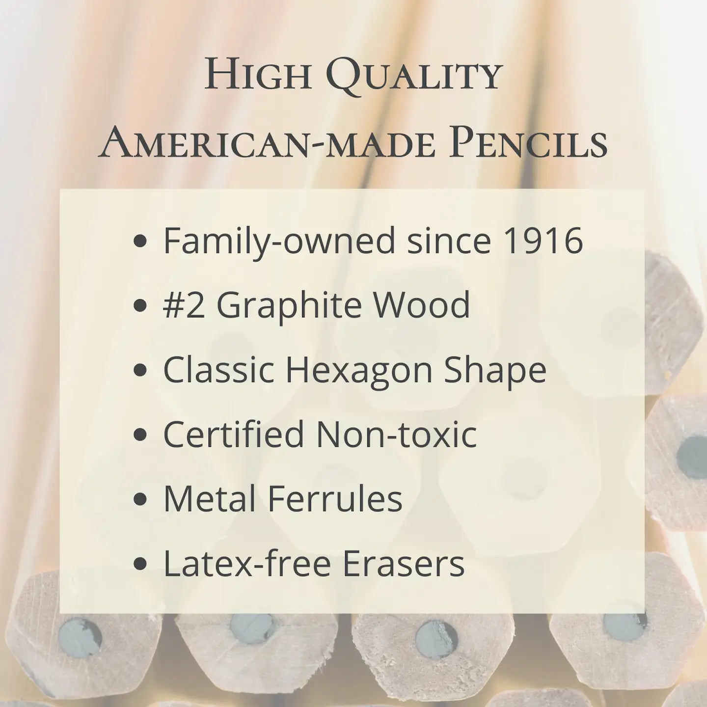 Emily Dickinson Poetry Pencils (set of 6)